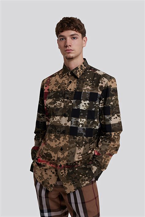 thomas burberry camisas|burberry camouflage shirt.